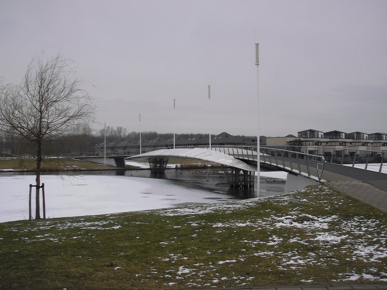 Woonwijk bij station Almere Oostvaarders in Almere Buiten